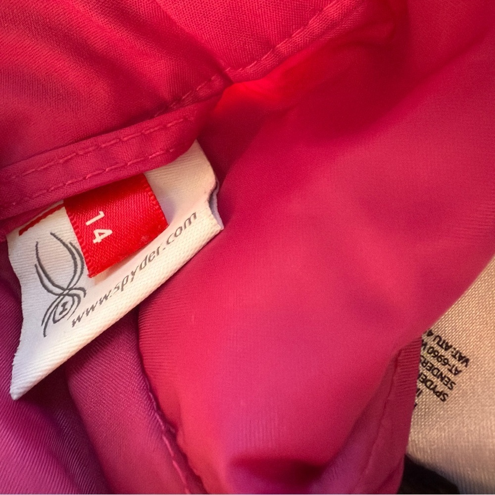 The North Face Pink Reversible Butterfly Patterned Jacket & Spyder Snowpants - Picture 14 of 14